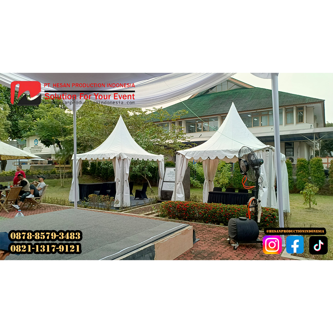 Pilihan Cerdas untuk Event Outdoor: Sewa Tenda Sarnavil 3x3 dari Hesan Production