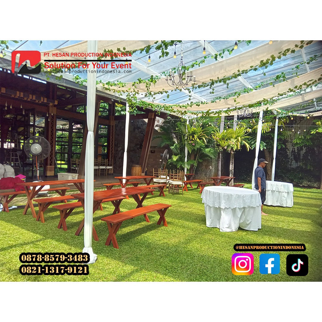 Sewa Kursi Taman Estetik – Sentuhan Elegan & Natural untuk Acara Outdoor Anda