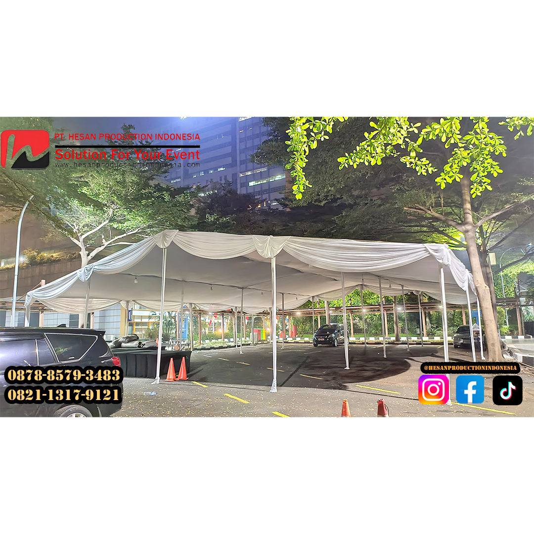 Sewa Tenda Plafon – Ubah Ruang Terbuka Menjadi Venue Elegan yang Berkelas