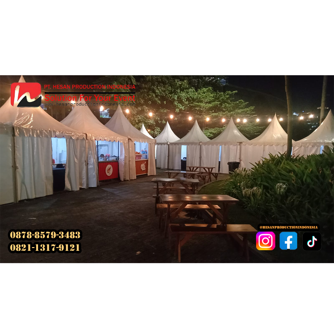 Sewa Tenda Sarnavil 3x3 – Booth Ideal untuk Event Promosi Produk yang Efisien dan Stylish